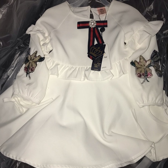 Girls white dress - Picture 1 of 7